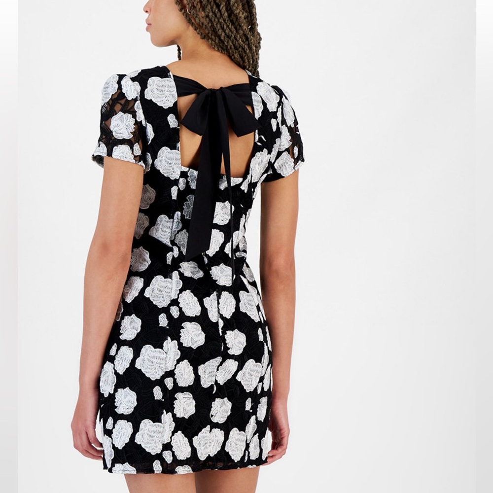 Sam Edelman Black and White Sheath Mini Dress